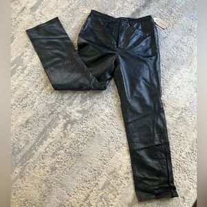 NWT Genuine Leather Pants Size 8 High Waist